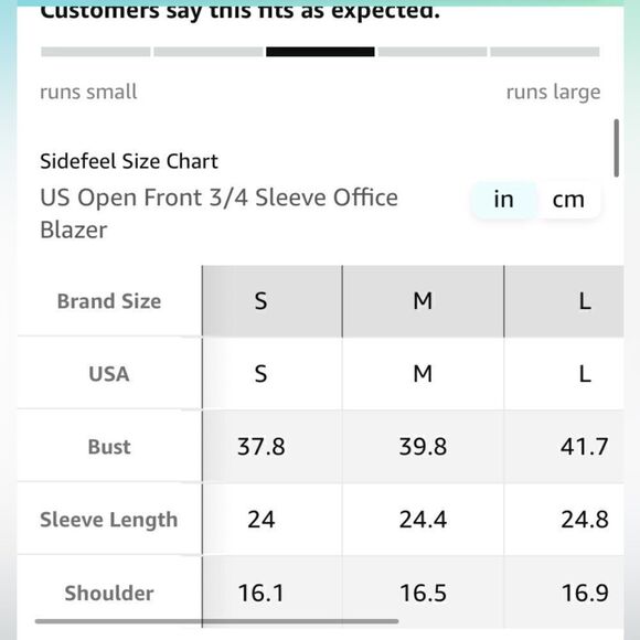 Sidefeel Casual Blazer Open Front Button Office Suit Jacket - Picture 10 of 10